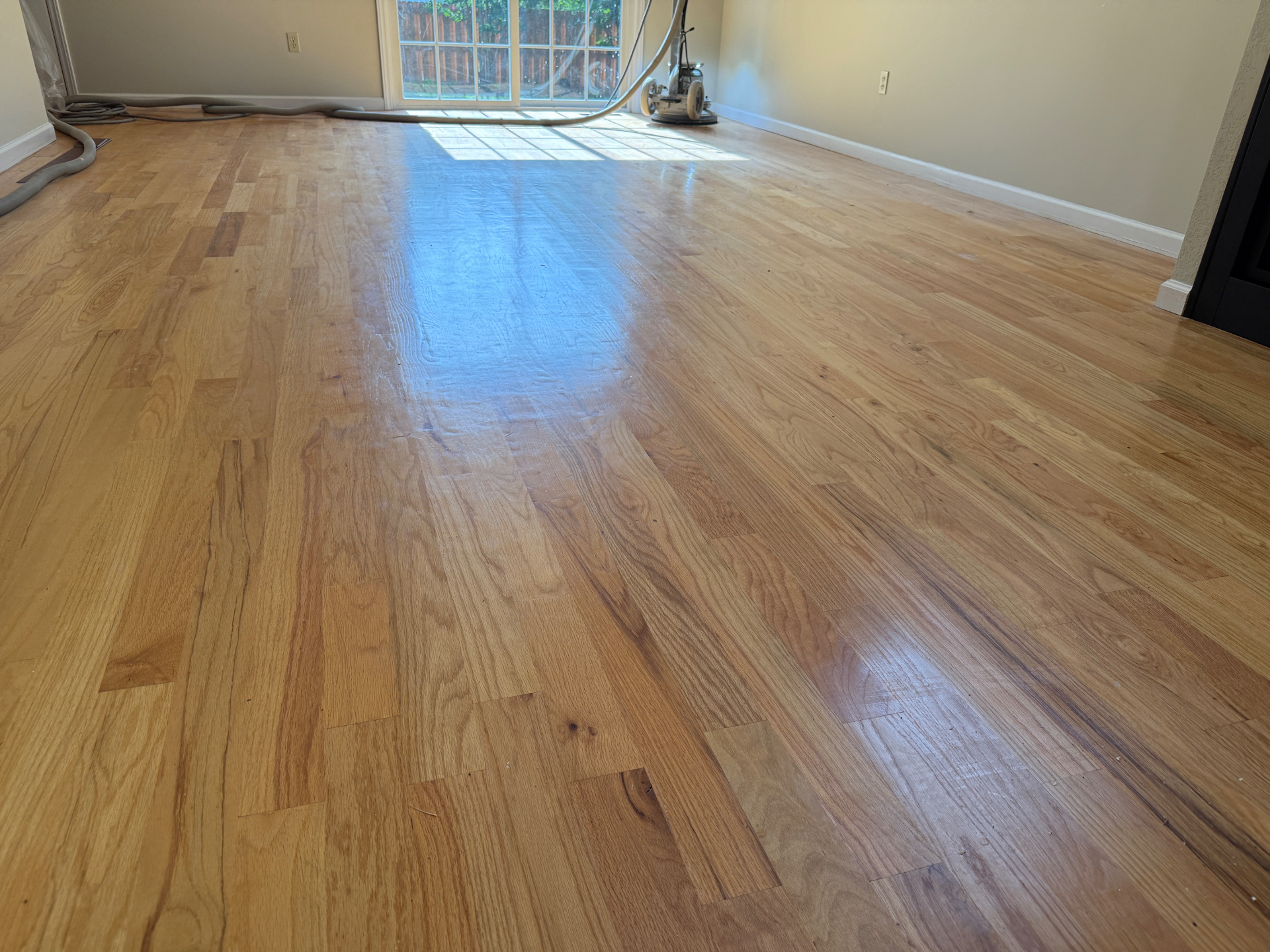 Black Mountain Red Oak Refinish in Black Mountain, NC before restoration